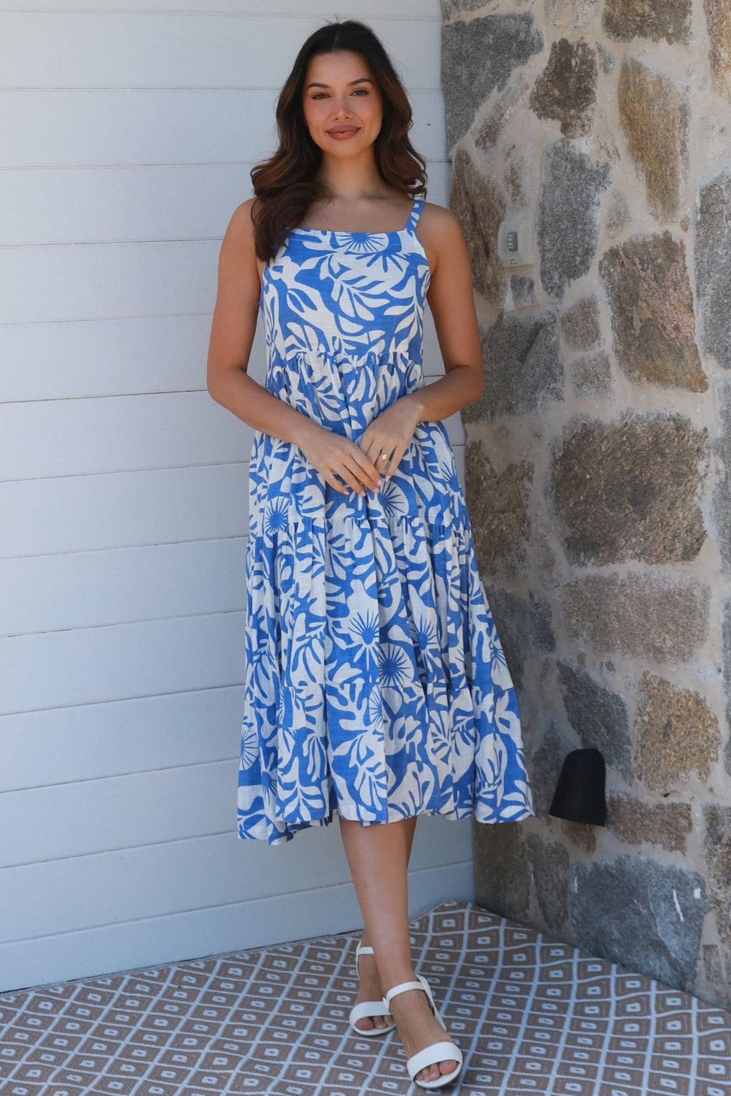 The Roman Blue Midi