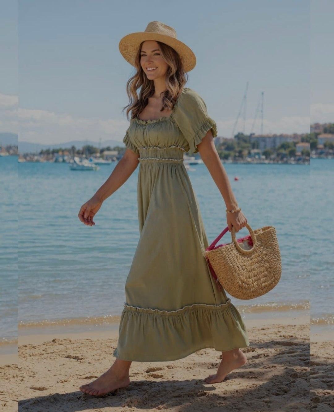 Ruffle Maxi