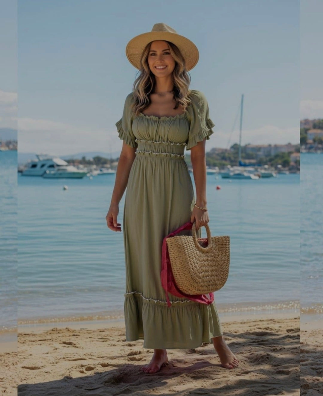 Ruffle Maxi